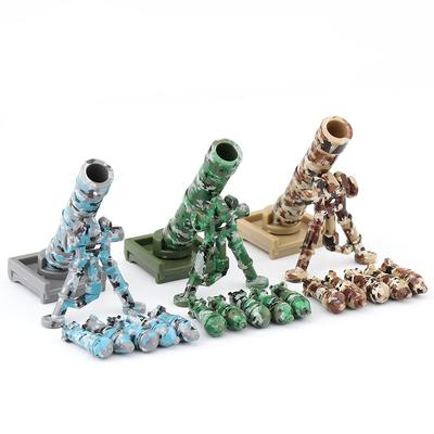 Militärische Spezialeinheiten, Rakete, Tarnrohr, M2-Mörser, Armeesoldat, moderne MOC-Waffen, Minifigur, Baustein, Kinderspielzeug