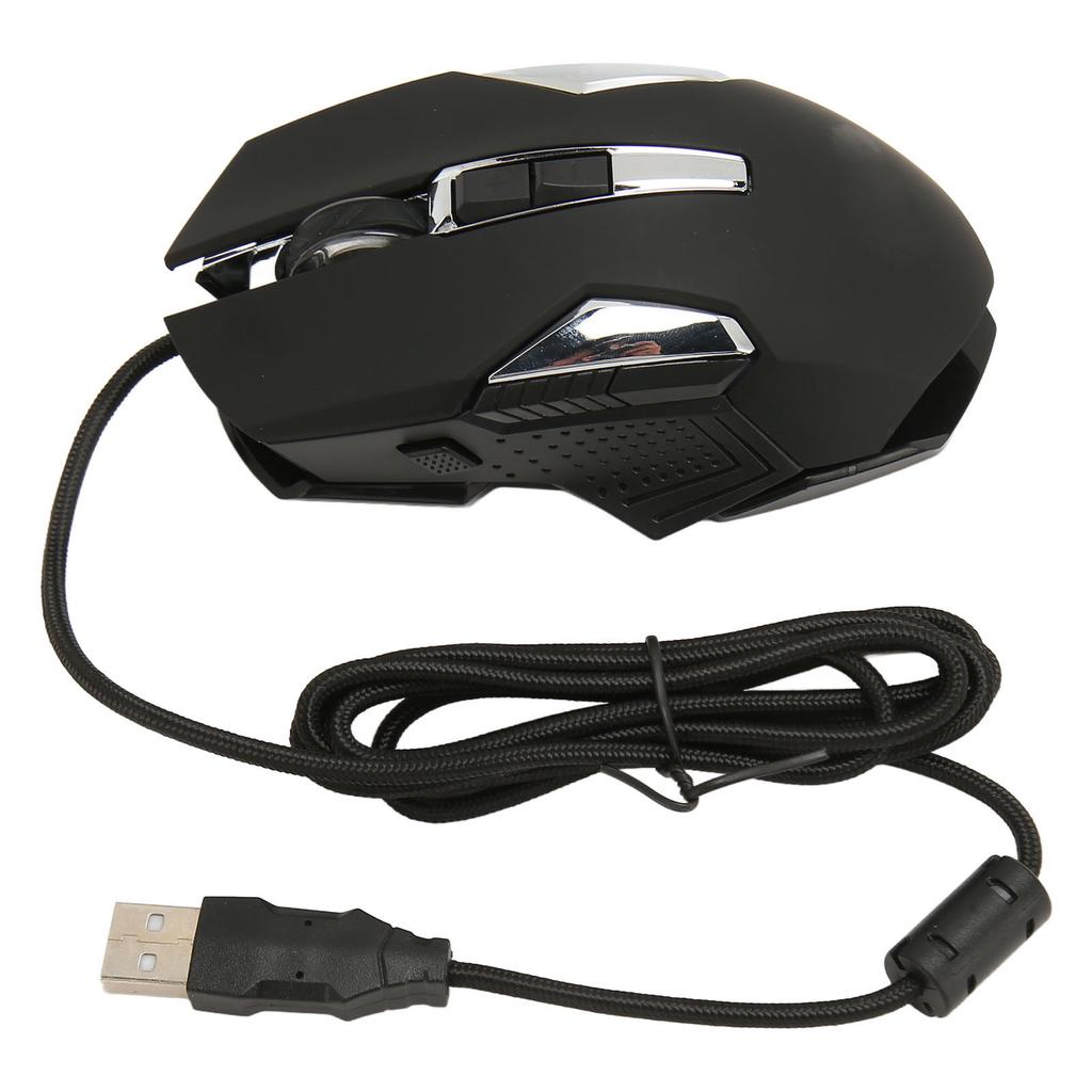 RGB Gaming Mouse 7200 DPI Programmable Buttons Backlight Software Support       Button USB Wired Game Mouse