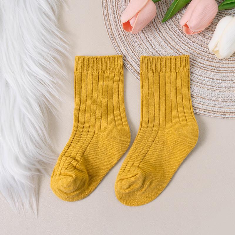 Baby Boys Girls Socks Breathable Toddlers Kids Short Socks Solid Soft Cotton Stripe Infant Princess Cute Socks For 0-8Years