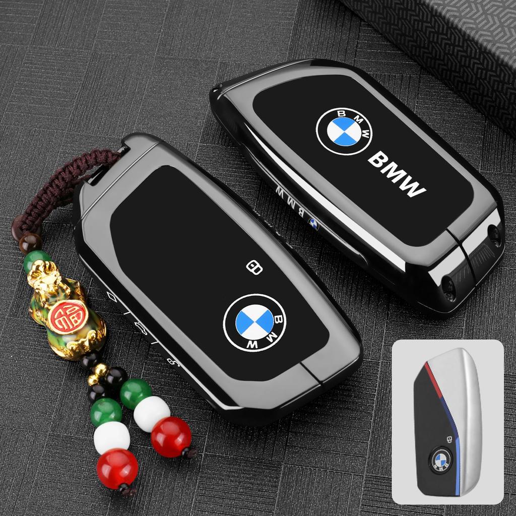 EUCQ6 Zinc Alloy Leather Car Remote Key Case for BMW F10 F11 F20 F25 F30 F31 F34 G20 G30 X3 X4 I3 M3 M4 1 3 5 Series Accessory