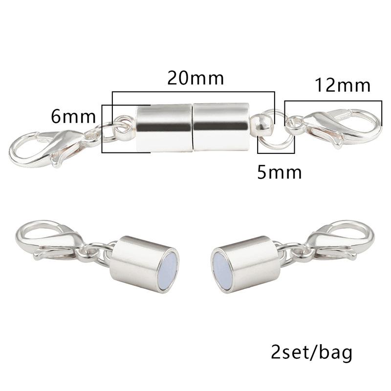 

Набор магнитных застежек из сплава для браслетов и цепочек для масок, сделай сам 2 sets/package