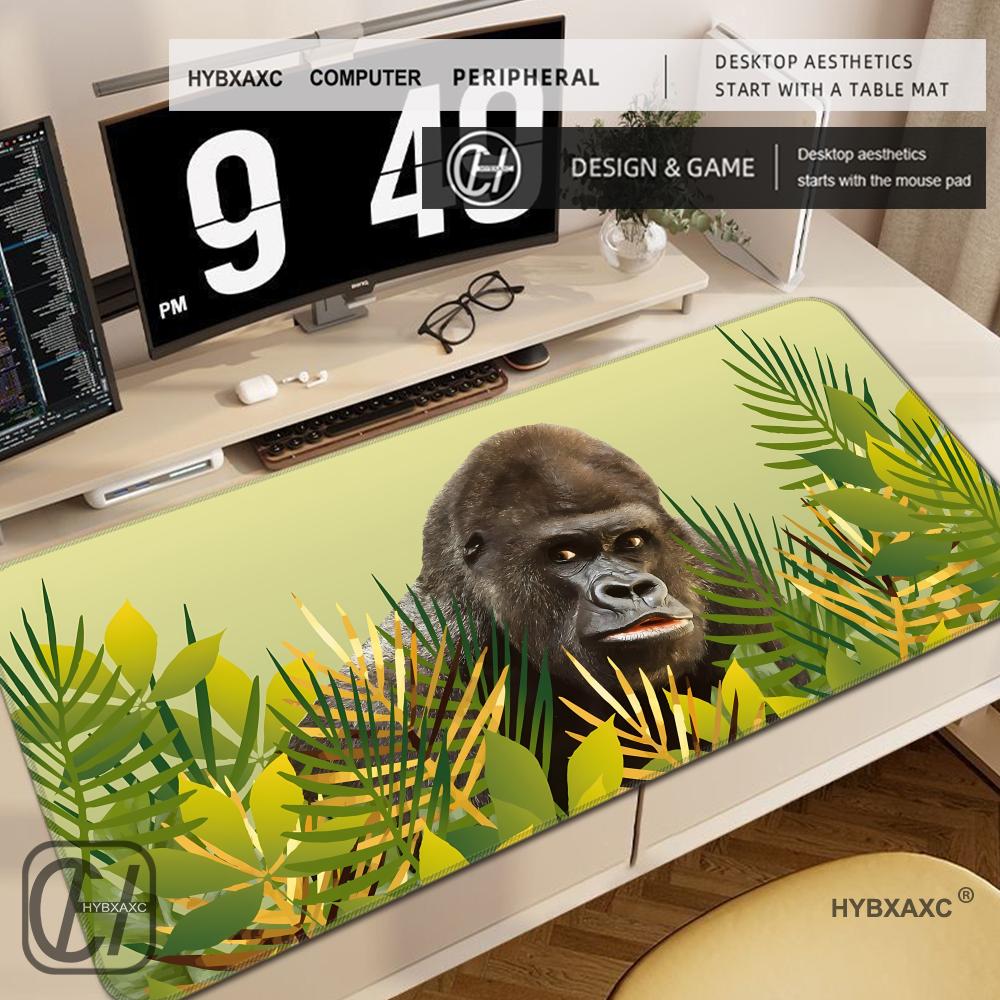 Gorilla Desk Mat Realistic Animal Print Mouse Pad large keyboard mouse desk pad nonslip rubber gaming mouse pad laptop carpet