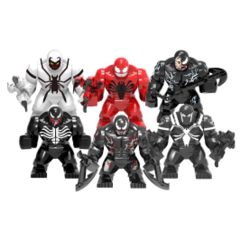 Superhero Series Building Blocks: 6-Style Adult Figure Set Bagged Set