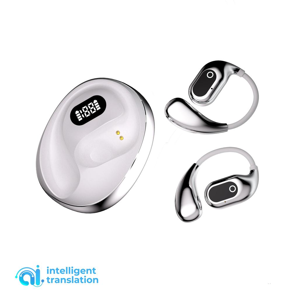 Ai Translator Earphone Portable Wireless Bluetooth 5.4 Smart Voice Translator Headphones For Business Global Travelers Earbuds