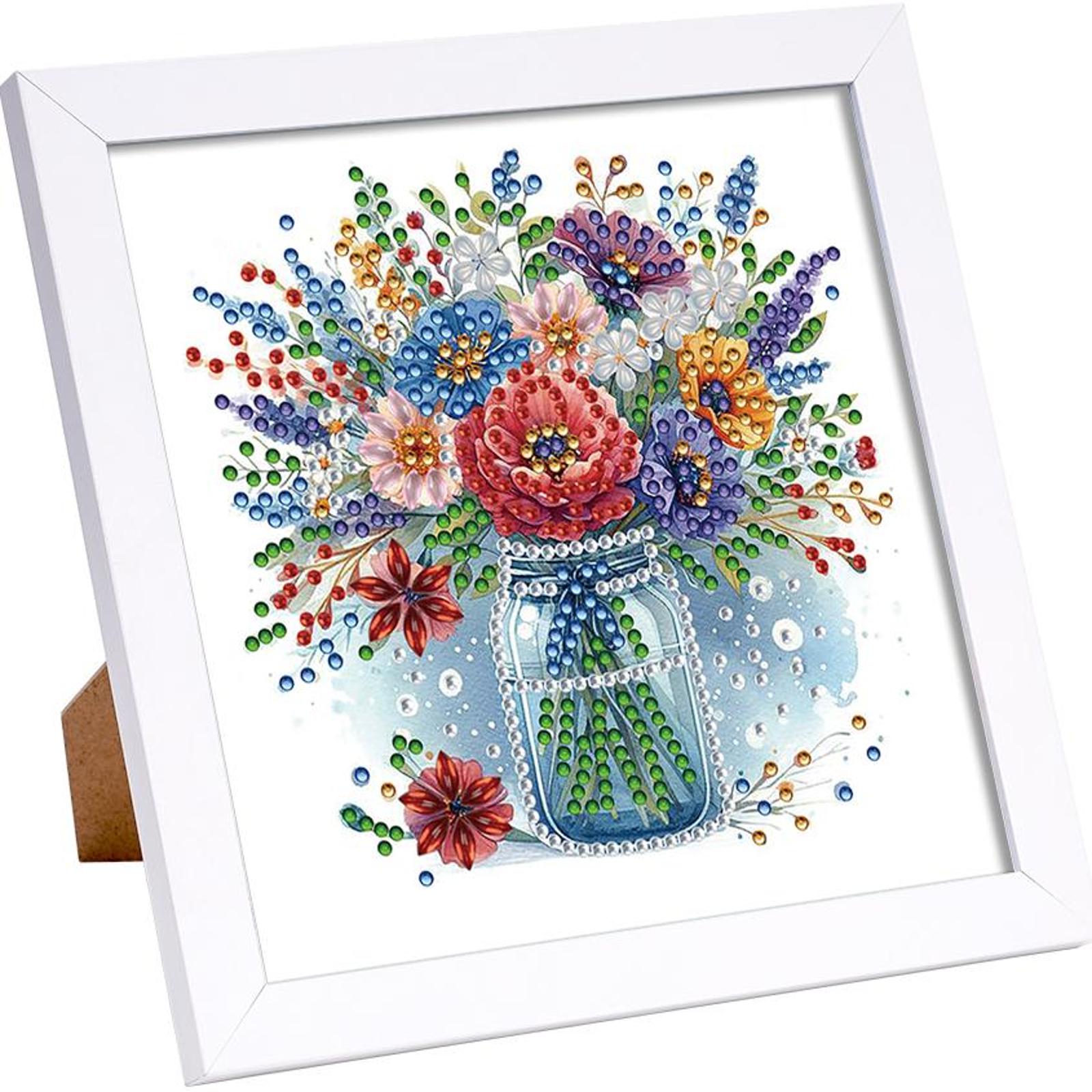 5D Цветок DIY Частичная Специальная Форма Алмазная Вышивка Набор С Рамкой