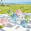 Balles Sensorielles à Presser Gelée Transparente 1 Pièce Jouet Fait Main Non Toxique à l'Huile de Coco pour Enfants Adultes Réduction du Stress Jeu