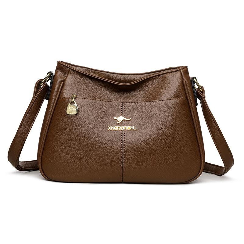 Single-shoulder Bag, Retro Multi-pocket Crossbody Bag, Women's Fashionable Mobile Phone Bag, Lightweight Shopping Bag