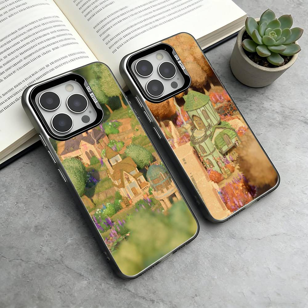Game Tiny Glade Phone Case For iPhone 17,16,15,14,13,12,11 Plus,Pro Max,XS,Colorful Silver Black Cover