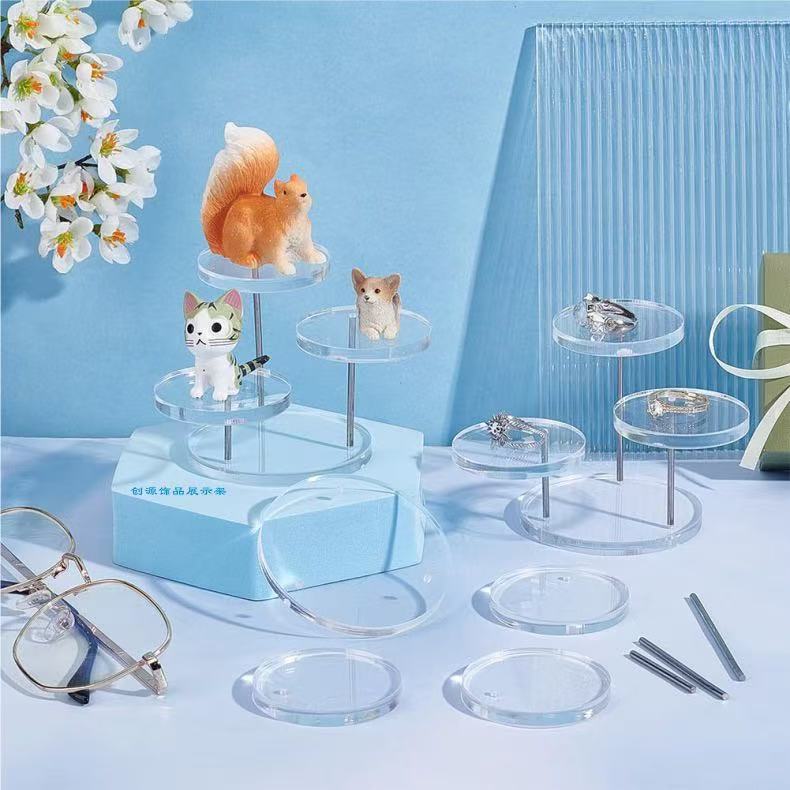 3 Layers Selling Fashion Temperament High-grade Sense of Acrylic Jewelry Display Stand/Multi-layer Round Cake and Dessert Rack