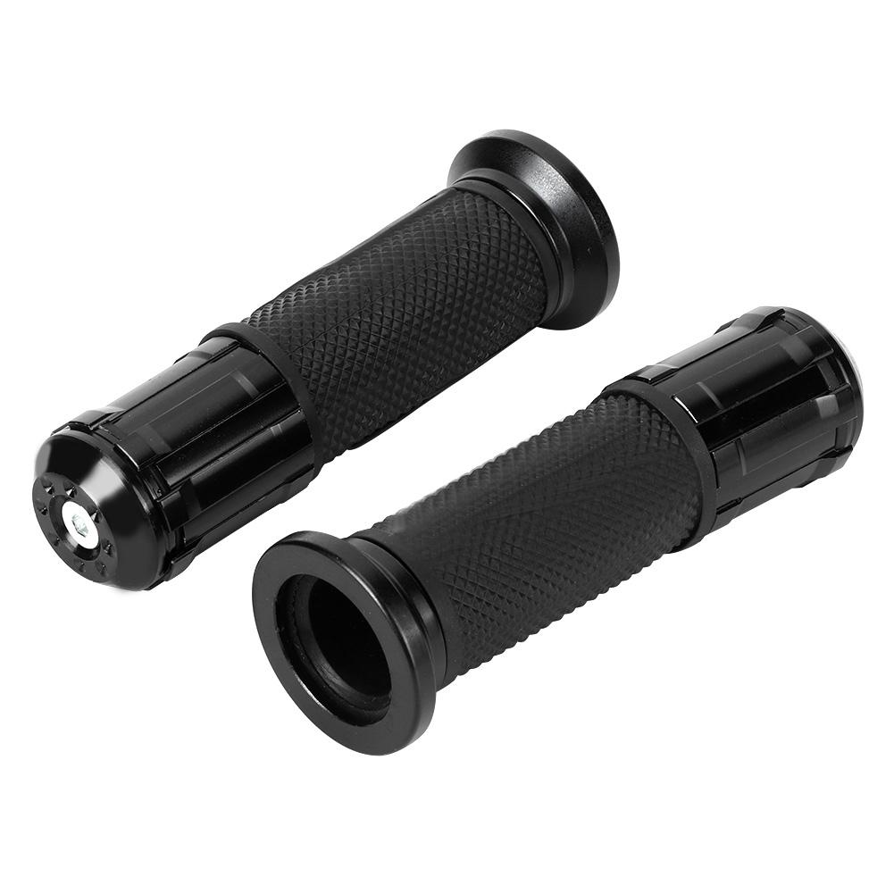 Motorcycle Non Slip Handlebar Hand Grips Modification Accessory 22mm(Black )