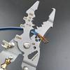 Foldable Wire Stripper Cable Cutter with Voltage Detector Ergonomic Design Electrical Pliers Multifunctional Wire Stripping Pliers