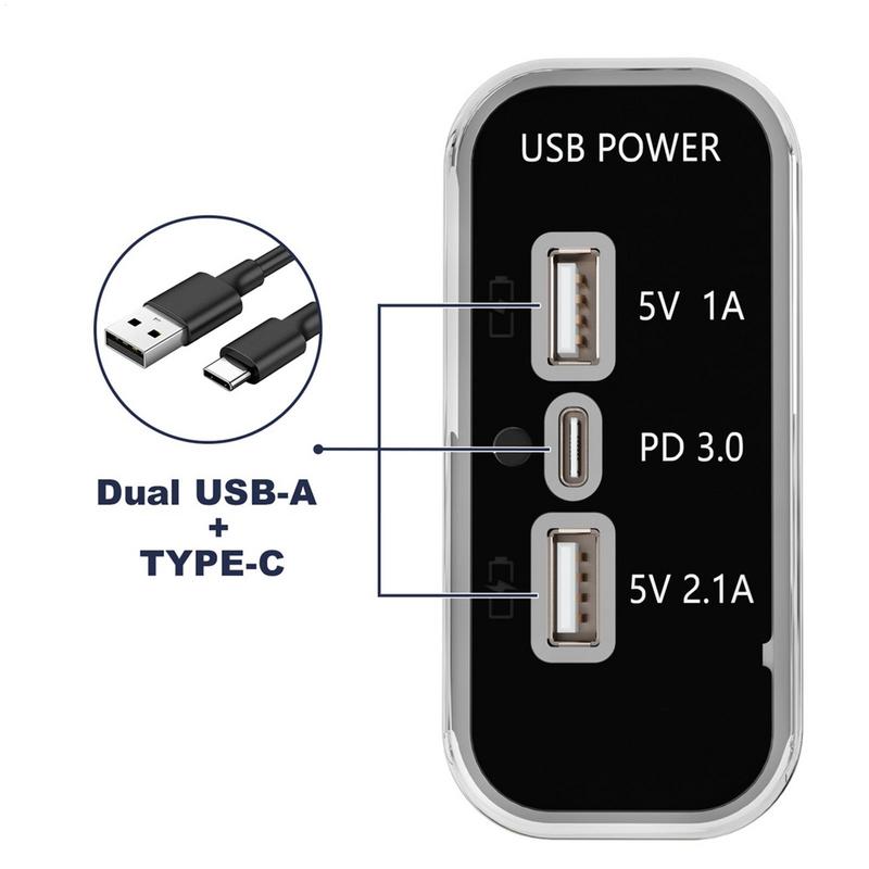 Fast Car Charger USB Auto Charging Plug Vehicle Power Splitter With Indicator Light Versatile Auto Charging Station Vehicle USB