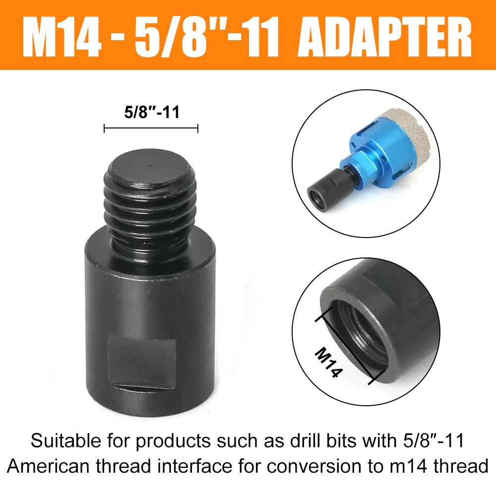 1Pcs Adaptive Shaft Thread Converter Connector M10 M14 5/8-11 Connecting Rod