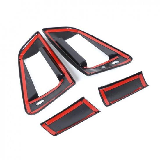 Matte Black Exterior Door Bowl Handle Trim Cover For Nissan 370Z Z34 2009-