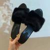Fur Women High Heels Slippers Designer Shoes Dress Luxury Women Cotton Shoes 2025 Winter Elegant Sexy Zapatos Para Mujer