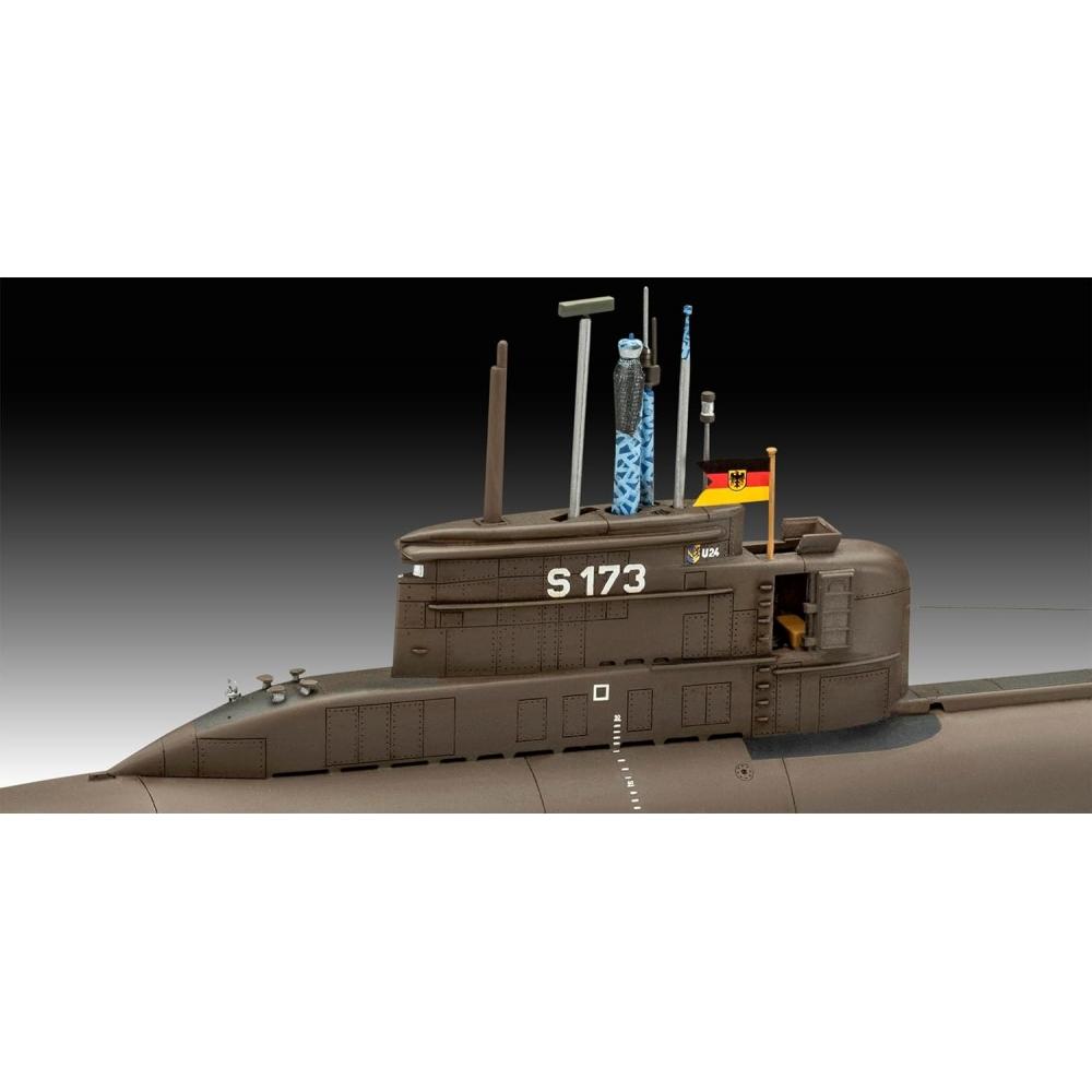 German Level 1 144 German Bundeswehr 70th Anniversary Navy Submarine 3 Ship Set Plastic Model 05186 Submarine