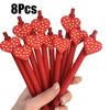 10Pcs Valentine's Day Heart-Shaped Cartoon Neutral Pen, Cute Design, Water-Based Pens for Students and Office Use, Various Styles Randomly Selected