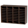 Literature Organizers, 36 Compartments Office Mailbox with Adjustable Shelves, Wood Literature Sorter 39.3x12x26.8 inches for Office, Home, Classroom,