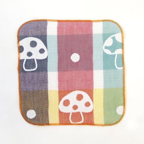 10mois  Dimois  - Hoppetta Baby Gift Gift Set Fluffy Gauze  6-layer Gauze  Baby Sleeper 100% Cotton Newborn ~ 3 Years Old Champignon Length 58cm 7225