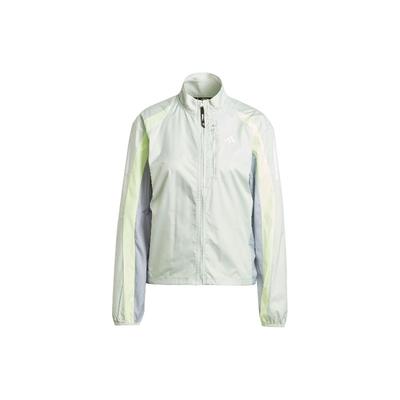 Own The Run Colorblock Jacket Windproof Breathable Water-Resistant Retro Sports Stand Collar Jacket Women Jackets Linen-Green IQ3873