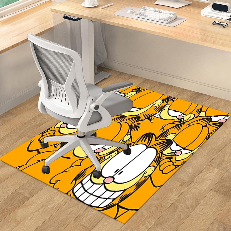 Garfield'S Many Faces Carpet For Playroom Bedroom Living Room Sofa Home Decorkids Game Area Rug Nonslip Floor Mat