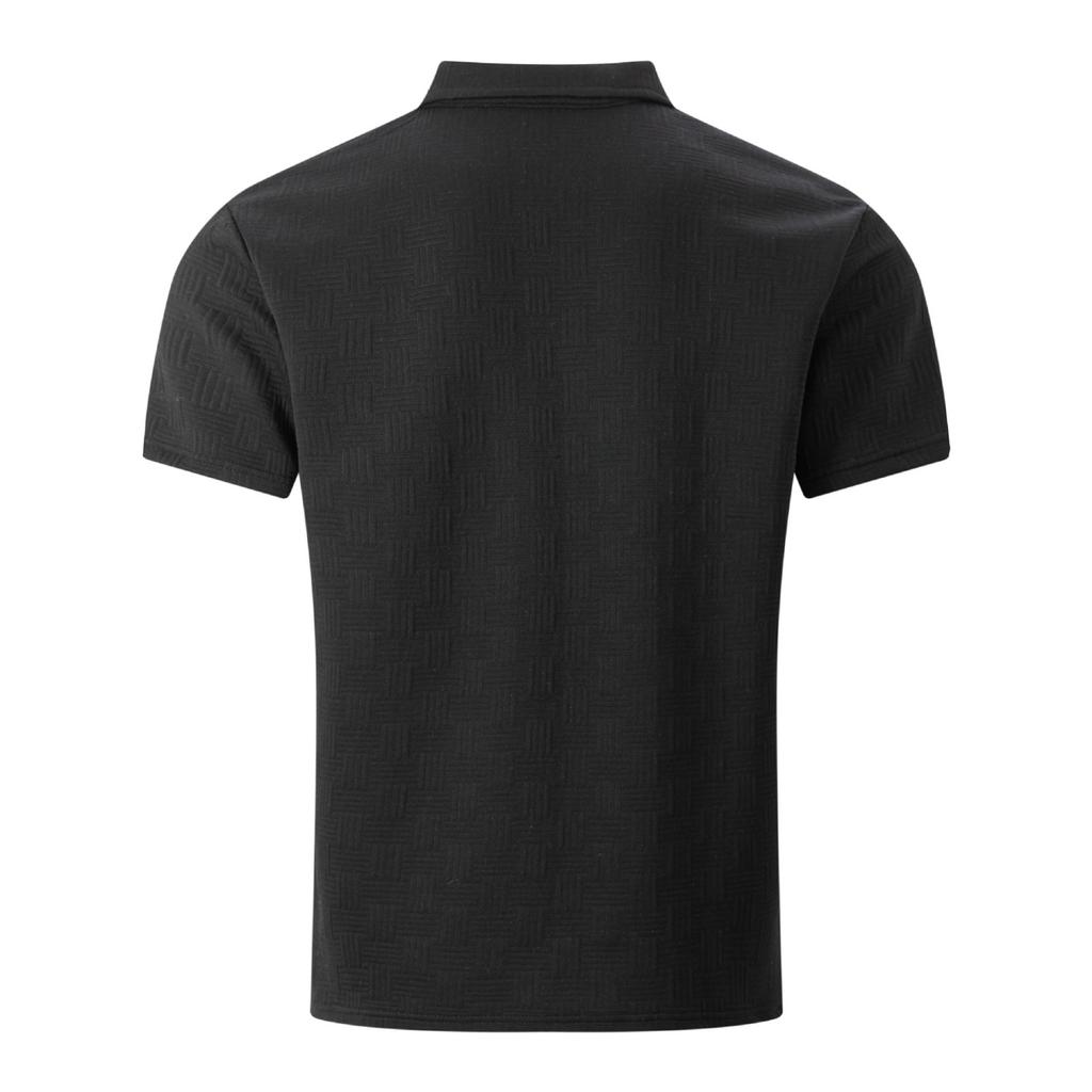 Herren Freizeit Farbe Atmungsaktives Freizeithemd, Herren Revers Schlank Kurzarm Oberteil