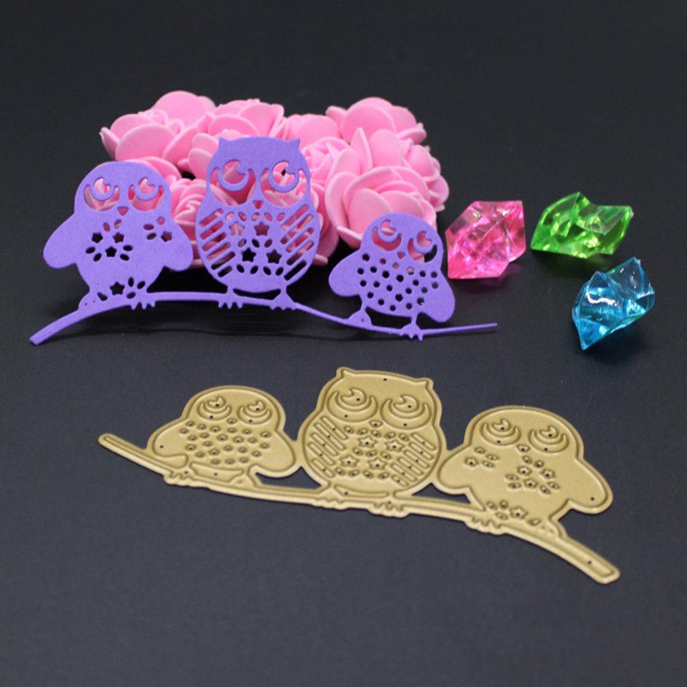 Branch Owl Bird Cutting Dies Metal Stencil DIY Scrapbooking Album Paper Card Embossing Craft Die Cut Animal