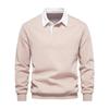 New Autumn Long-sleeved Polo Collar Sweatshirt Long-sleeved Trendy Versatile Casual Men's Clothing