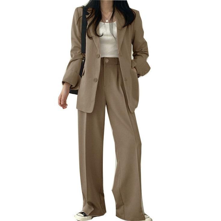 Women's Black Blazer & Suit Pants - Spring/Autumn 2025 Korean Street Style Casual Niche Design