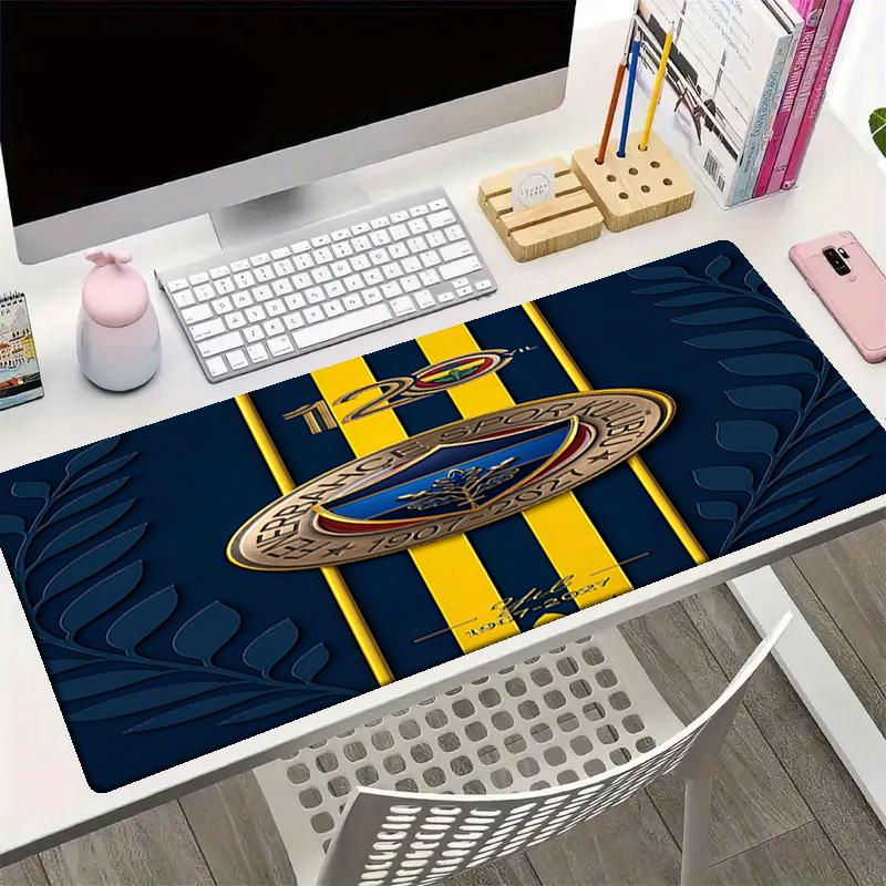 Fenerbahce Thema Mauspads, Rutschfeste Gummiunterlage, Multifunktionales Büro- & Heimdekor, Perfekt zur Personalisierung des Arbeitsplatzes.