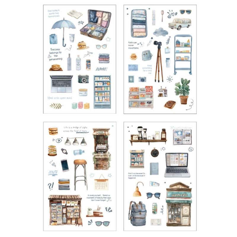 Decorative Sticker Scrapbooking Sticker Bullets Journals Sticker for Planner Journal Notebook DIY Crafts Laptops