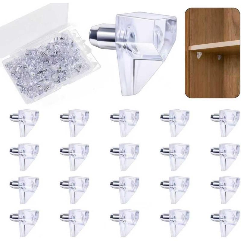 

Cabinet Shelf Pegs, Shelf Support Pegs for Shelves, Clear Plastic Peg Cabinet Shelf 25pcs