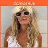 Vintage Green Oval Sun Glasses With Uv400 Protection For Outdoor Activities And Fashion Style