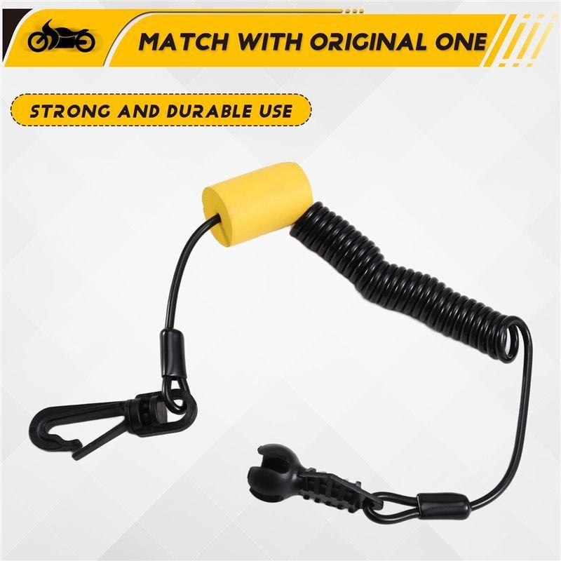 A34G-New Safety Lanyard Key Cord Clip For Sea-Doo RXT RXP Spark 900 ACE Wake GTX GTI GTR 278003400 278003410 278002843