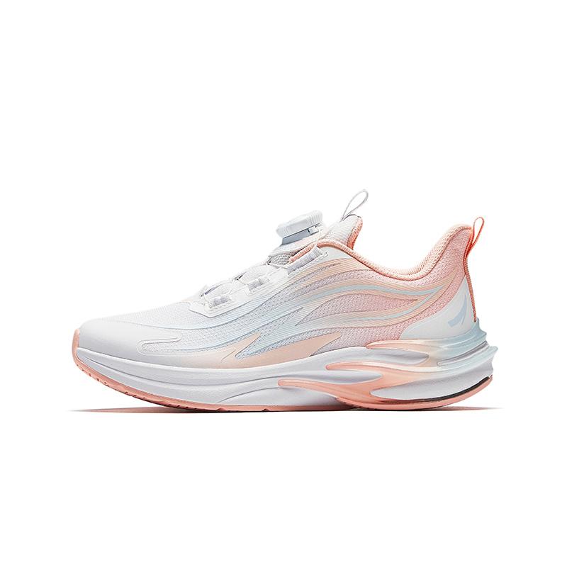 Anta Childrens Red Flame 5.0 Fabric Trendy Fashion Fitness Test Shock Absorption Wear-Resistant Low-Top Childrens Running Shoes 322515503-2