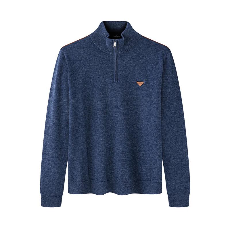 Septwolves Men s Marled Half-Zip Wool Sweater L 170