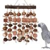 Large Parrot Chewing Toys Color Wooden Bird Cage Toy Natural Corn Nuts Parrot Toy for African Grey