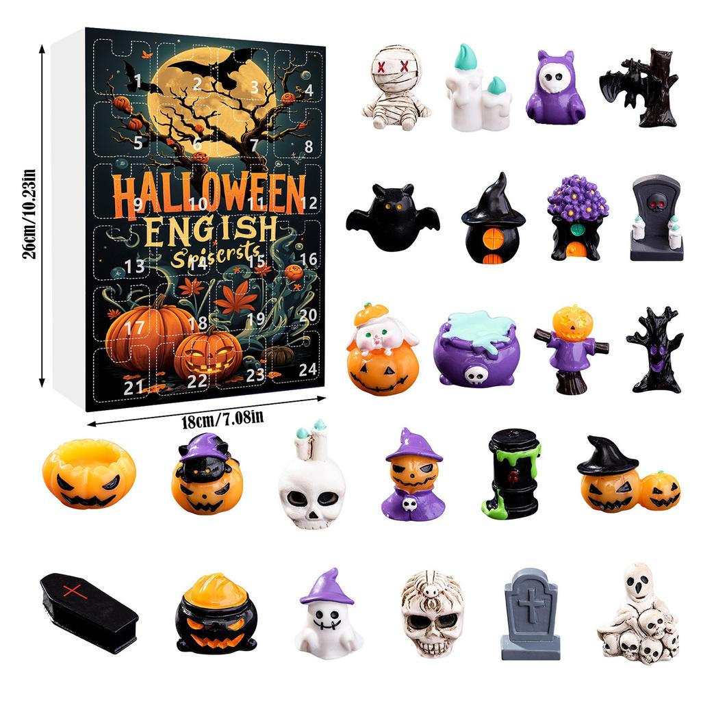 Halloween Advent Calendar Halloween Countdown Gifts for Kids 24 Day Non Candy Countdown Calendar for Boy Girls Surprise Gifts