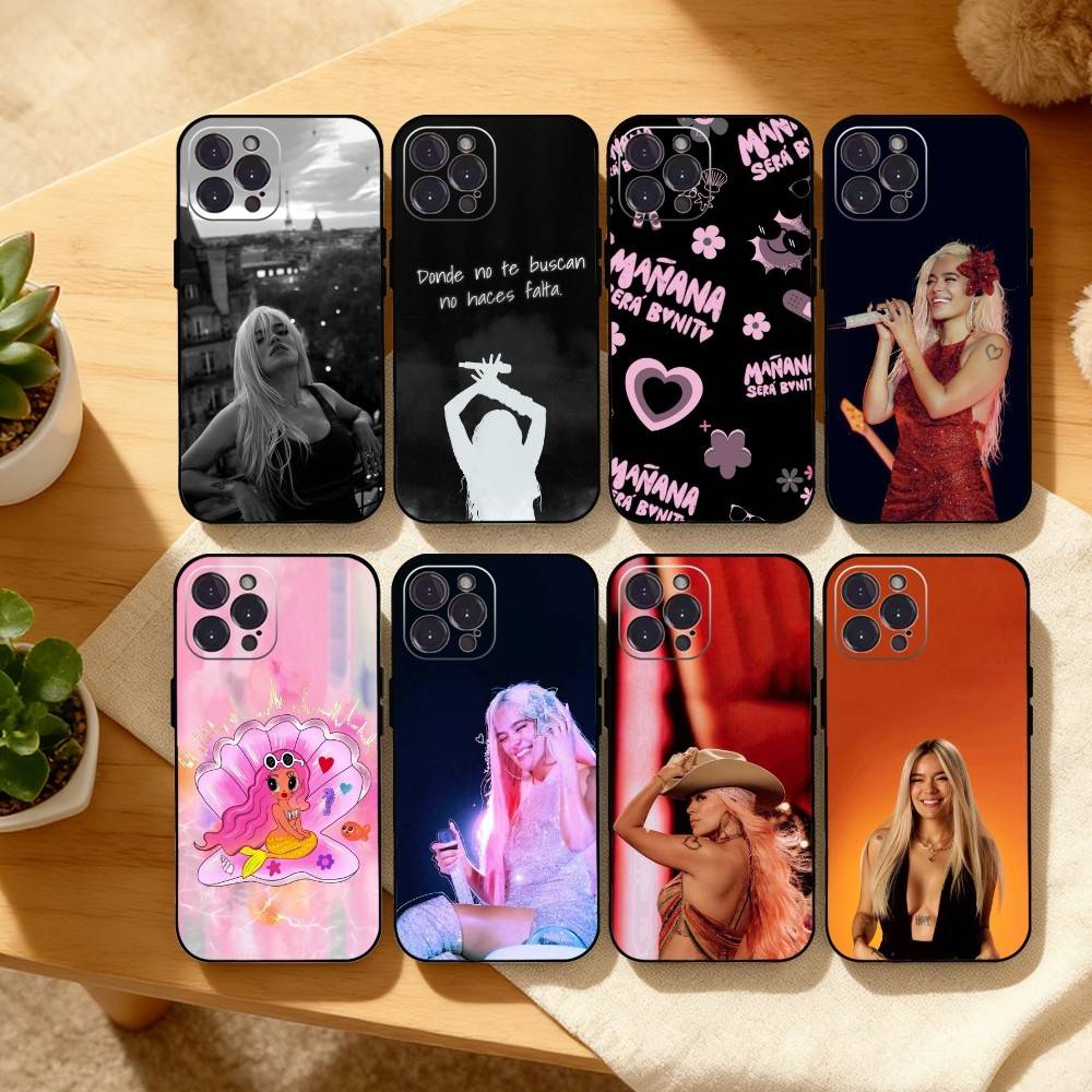 Singer K-Karol G Amargura Phone Case For iPhone17,16,15,14,13,12Plus,Pro Max,XS,5G Soft Silicone Black Cover