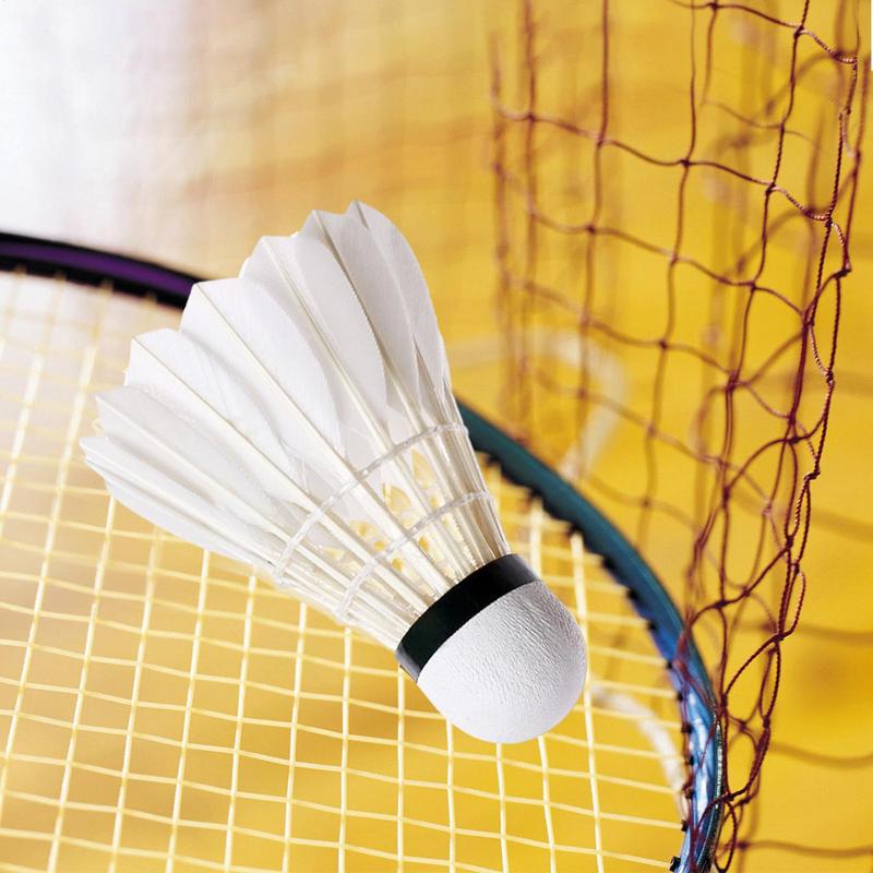 3 Stück Badminton Federbälle King Entenfeder Federbälle Weiß Trainingsball Federball Hohe Geschwindigkeit Badmintonbälle