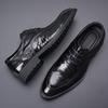 Men'S Leather Shoes Business Dress First Layer Sheepskin Men'S Shoes British Style Casual Shoes Groom Wedding Shoes Genuine Leather