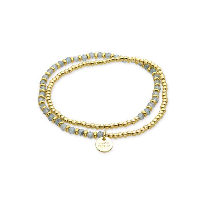 Bracelet - Luxenter - Zira - Finition or Jaune 18 Carats - Cristal Bleu - Style Boho