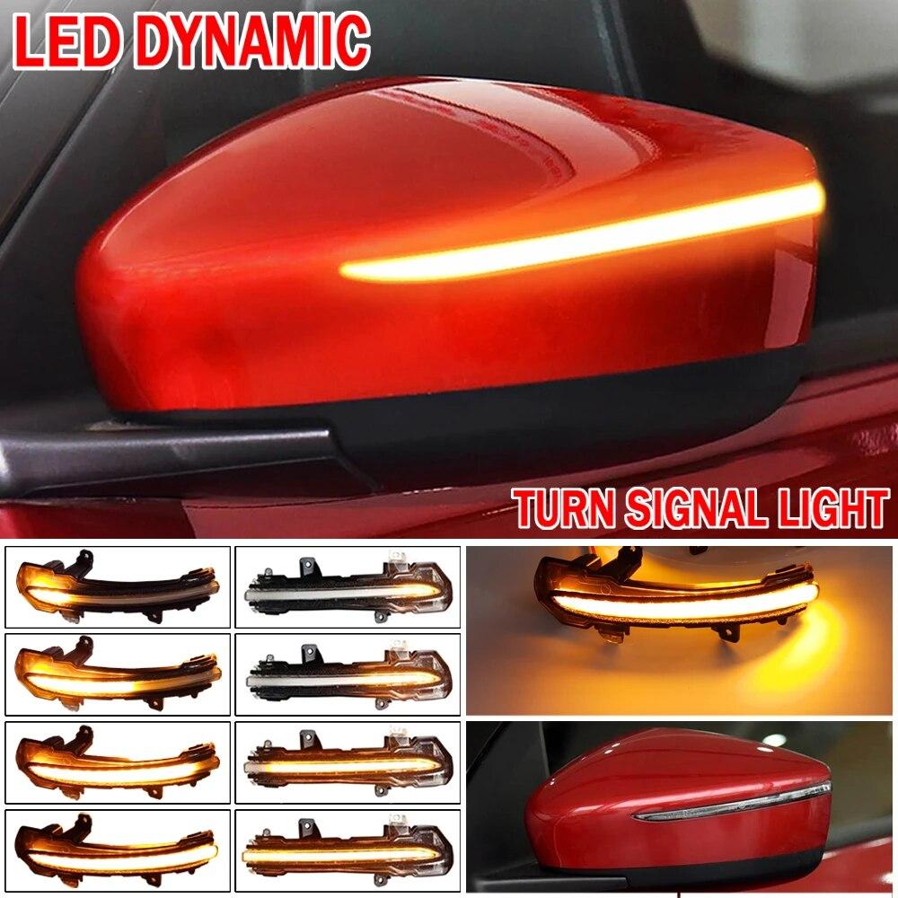 2PCS Dynamic Blinker Sequential Indicator LED Turn Signal Light For Nissan Kicks P15 Note E12 Bluebird Lannia Sylphy 2017 2018