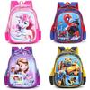 Spider Man Unicorn Elsa Kuromi Hello Kitty School Backpack With Lightweight Nylon And Air Cushion Straps For Preschool Children