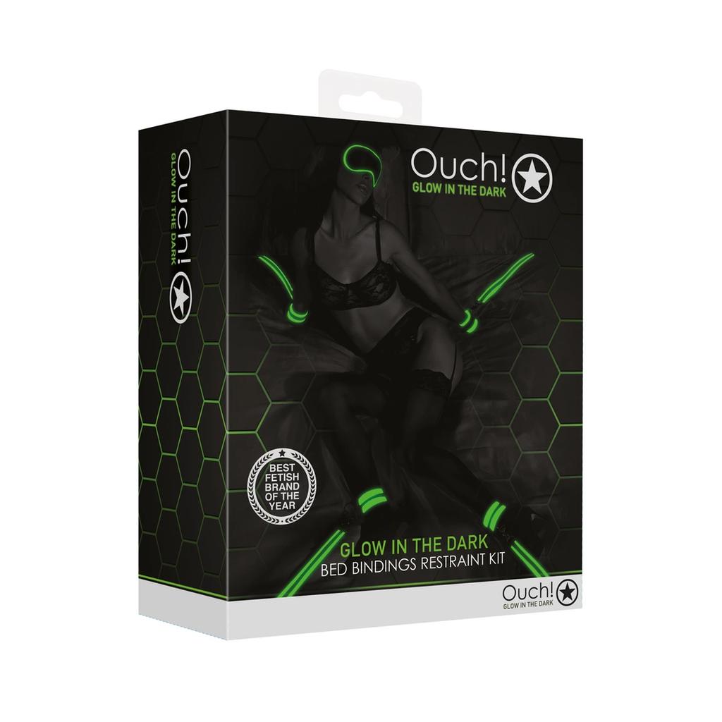 Bed Tie Attachment Set - Glow in the Dark Ouch! by shots