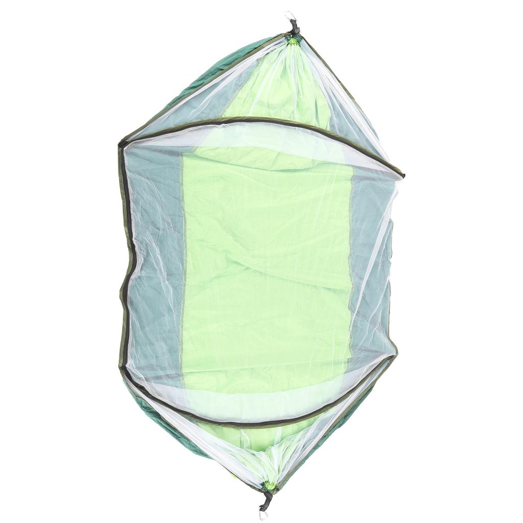 Superleichte automatische Schnellaufbau-Hängematte für eine Person mit MoskitonetzFruchtgrün und Dunkelgrün