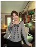 Women's Autumn Slim Fit Retro Lace-up Bow Tie Long Sleeve Top