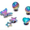 Crocs Jibbitz 5 Set Iridescent Meta