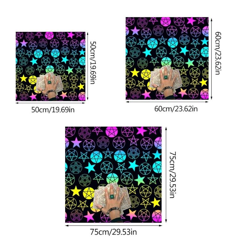 Astrology Tarots Table Altar Cloth Metaphysical Board Game Mat Pendulum Divinations Altar Tablecloth Board Game Card Pad
