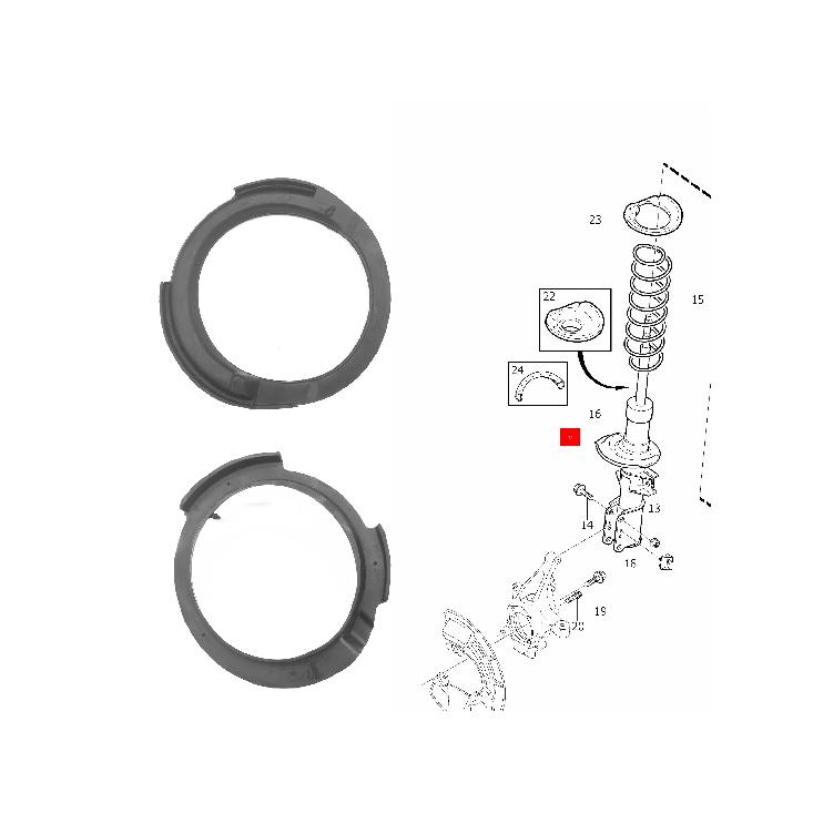 Front Shock Absorber Rubber Pad Gasket Insulator for VOLVO S80 S60 XC90 30666314 31200486